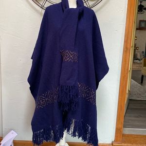 Crossnore School Navy Cape with Gold Accents